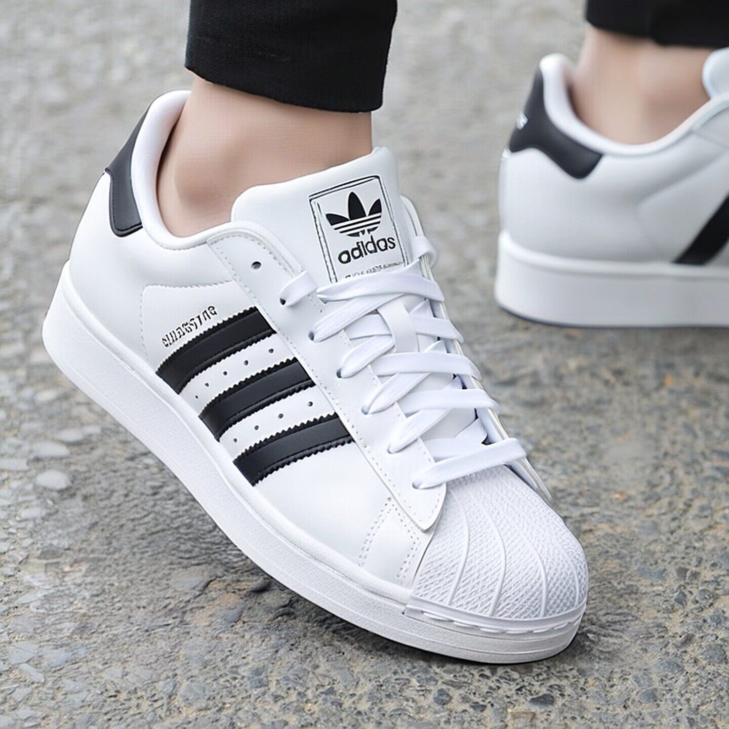 Adidas三叶草贝壳头男鞋
