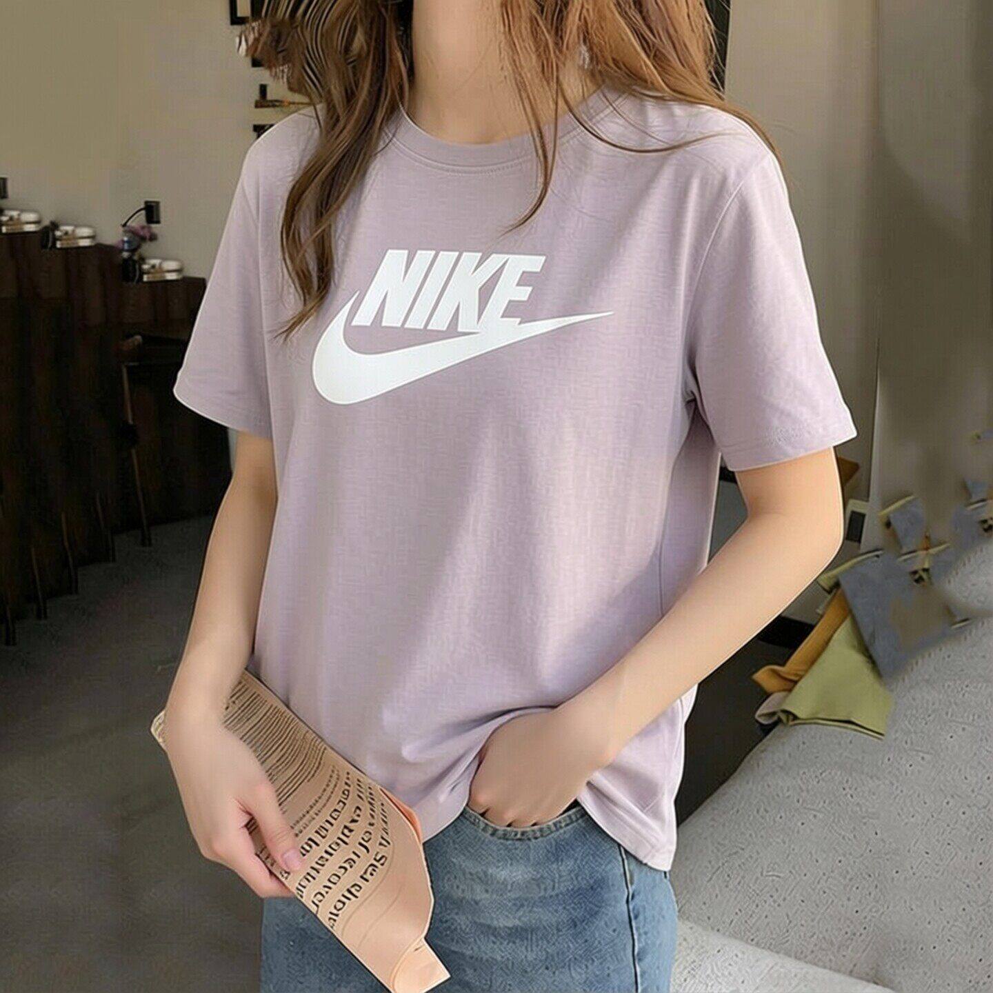 NIKE耐克紫色短袖女2026