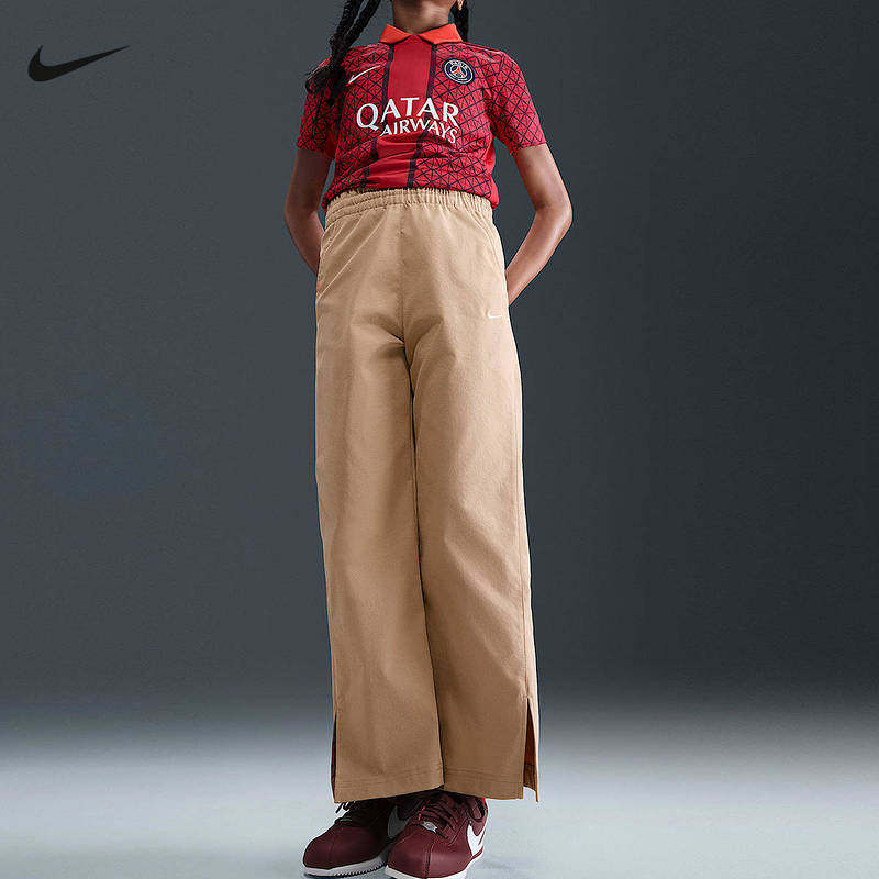 NIKE耐克大童梭织阔腿长