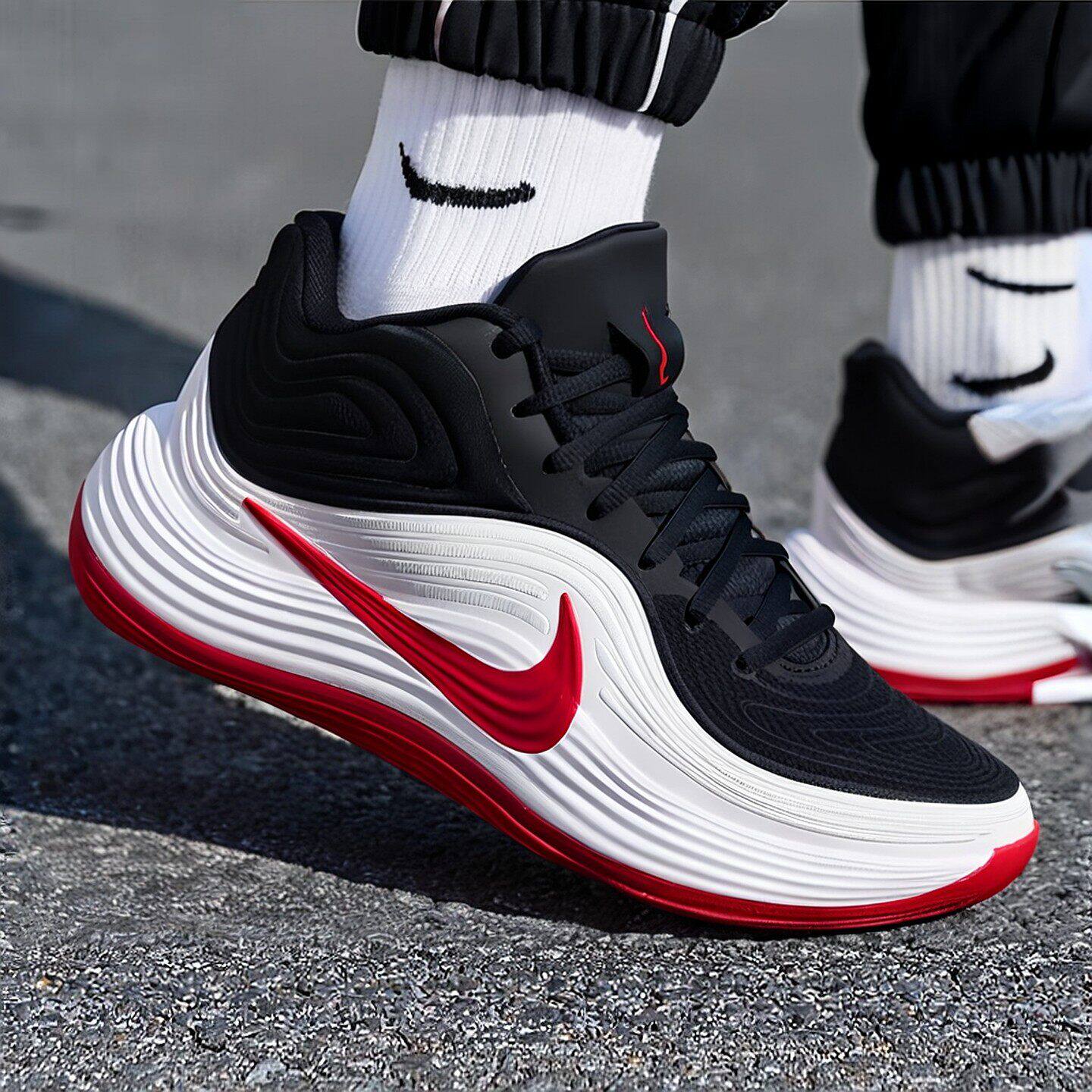 NIKE耐克抗扭中高筒篮球
