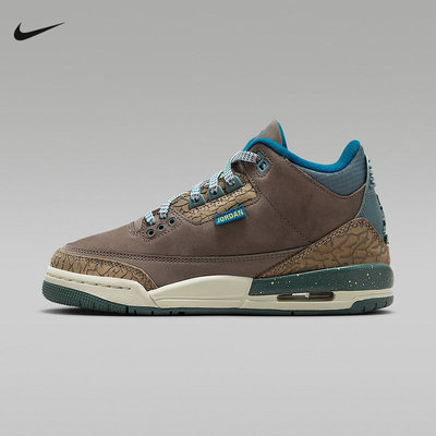 NIKE耐克大童鞋Air Jordan 3爆裂纹AJ3经典复刻运动鞋IB7066-001