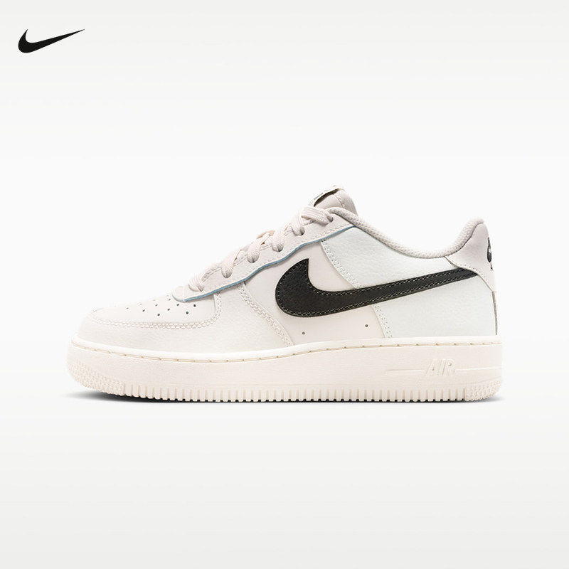 NIKE耐克女鞋大童鞋新款空军一号AF1 小白鞋低帮板鞋IO7958-001