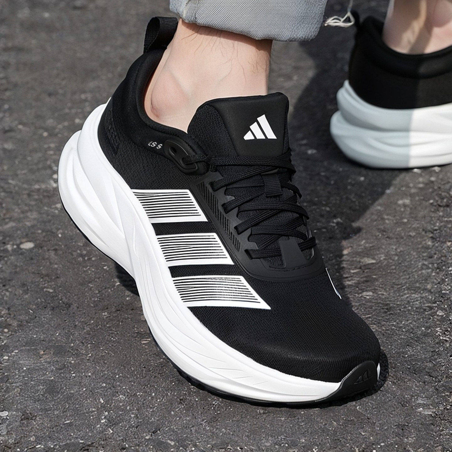 阿迪达斯男鞋春季新款慢跑训练缓震体测运动鞋ADIDAS SC跑步鞋男