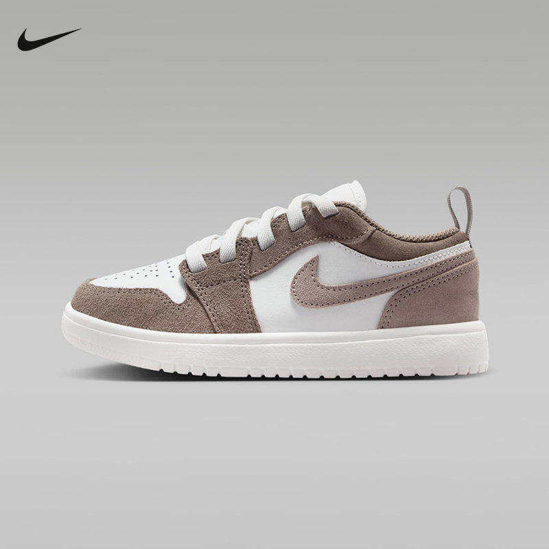 NIKE耐克夏季JORDAN 1 LOW幼童易穿脱运动鞋男女童低帮DR9748-026