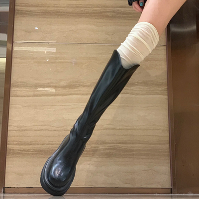 过膝袜子女夏薄款白色长袜大腿袜