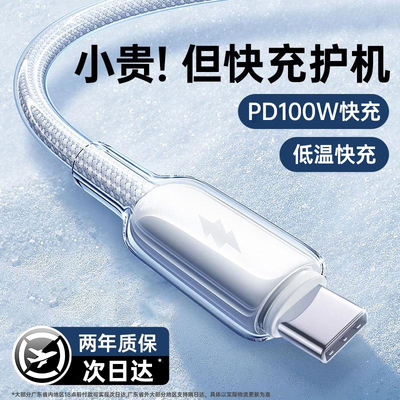【2025新款】铂信100W冰感快充线