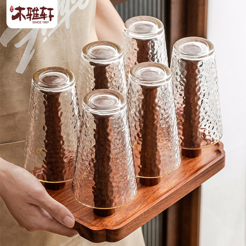 木雅轩实木杯架桌面置物架
