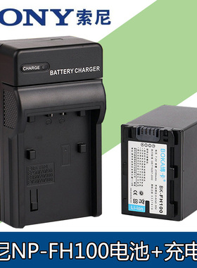 适用于 索尼电池+充电器DCR-SR62E SR45E HC52E XR520 SR42 FH100