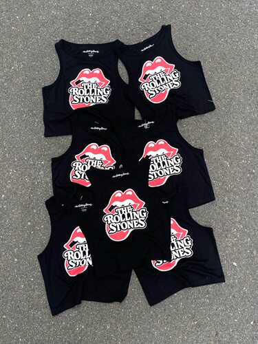 GROOVE The Rolling Stones 大舌头辣妹工字吊带背心