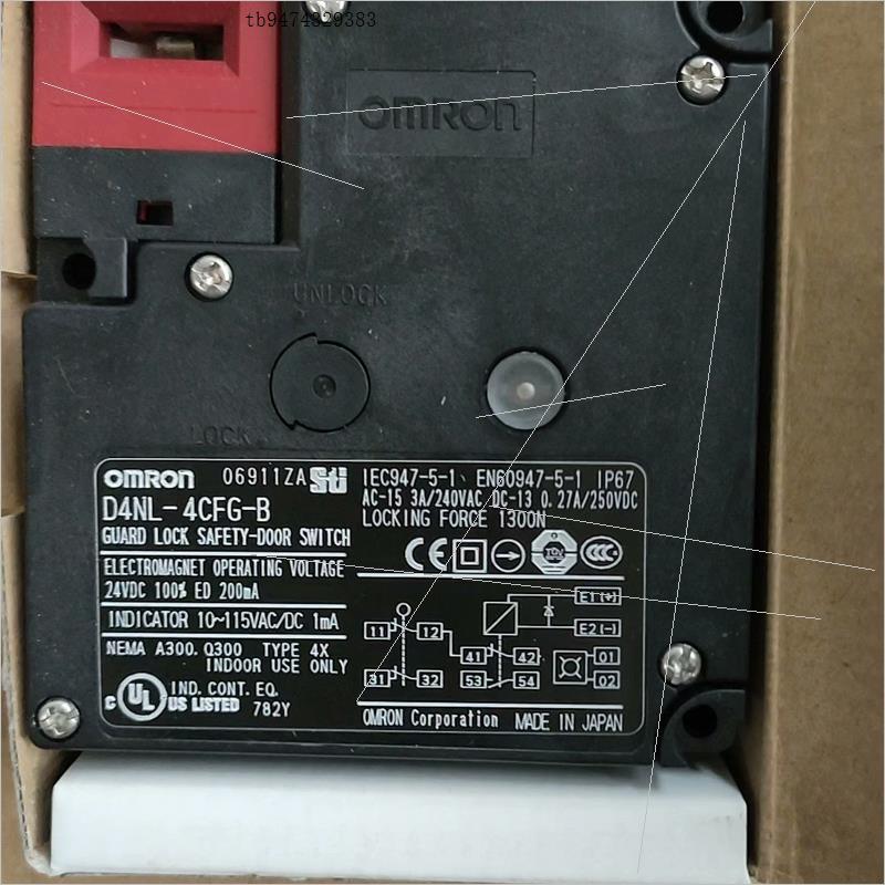 议价OMRON磁力锁安全门开关D4NL- 4CFG-B全新议价