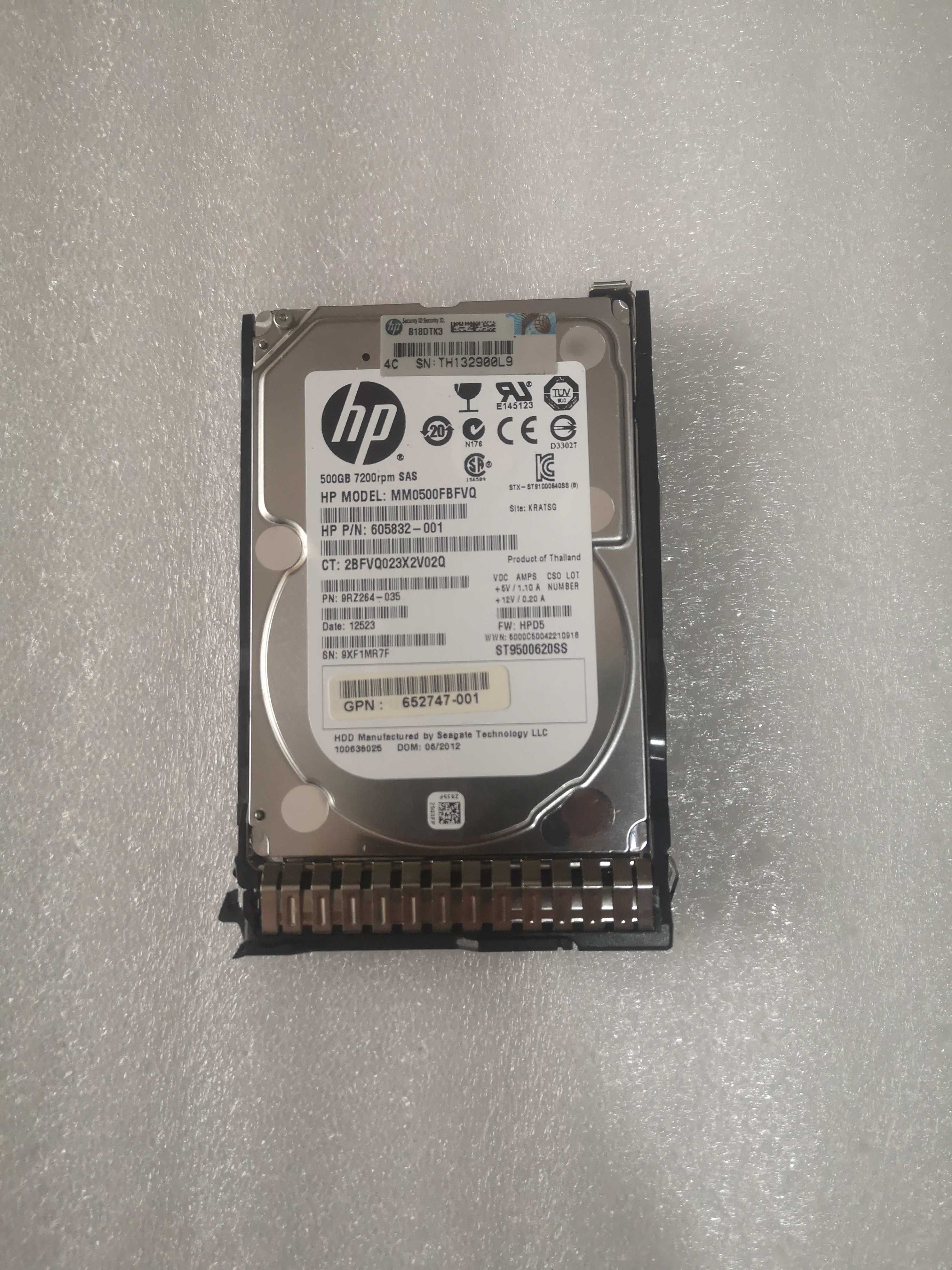 议价HP  508009-001 507610-B21 653953-001 500G7.2K 2.5SAS议价