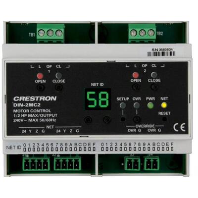 非实价议价议价议价全新快思聪Crestron窗帘电机控制模块DIN-2MC2
