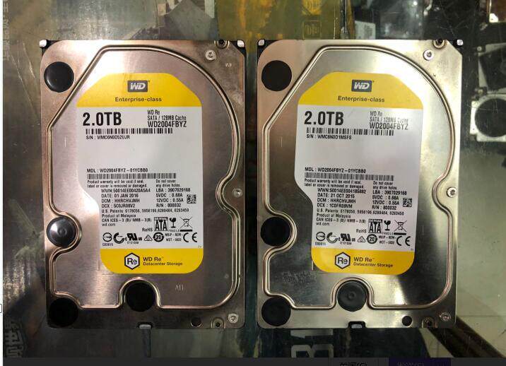 非实价议价议价 2T 金盘2TB WD2004FBYZ 原装SATA 3.5企业级2TB硬