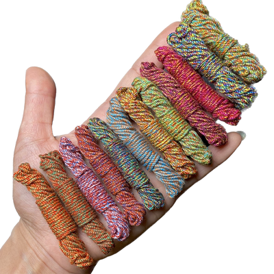 文玩手搓棉线编织串珠结实耐磨