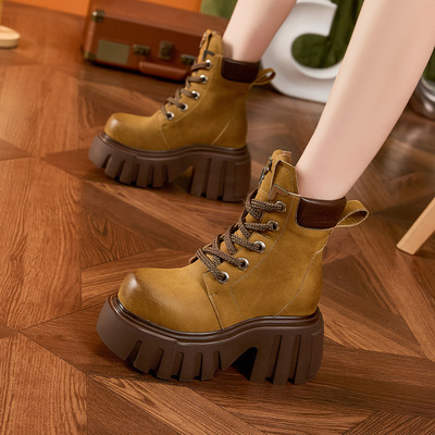 厚底马丁靴女2025秋冬季新款靴子
