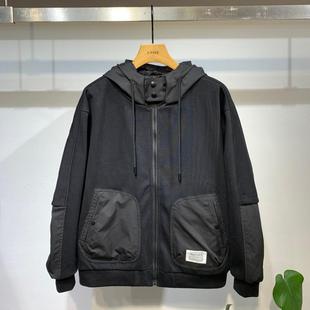 连帽棉袄外套男士 棉衣男秋冬季 夹棉二棉短款 新款 棉服 潮流上衣冬装