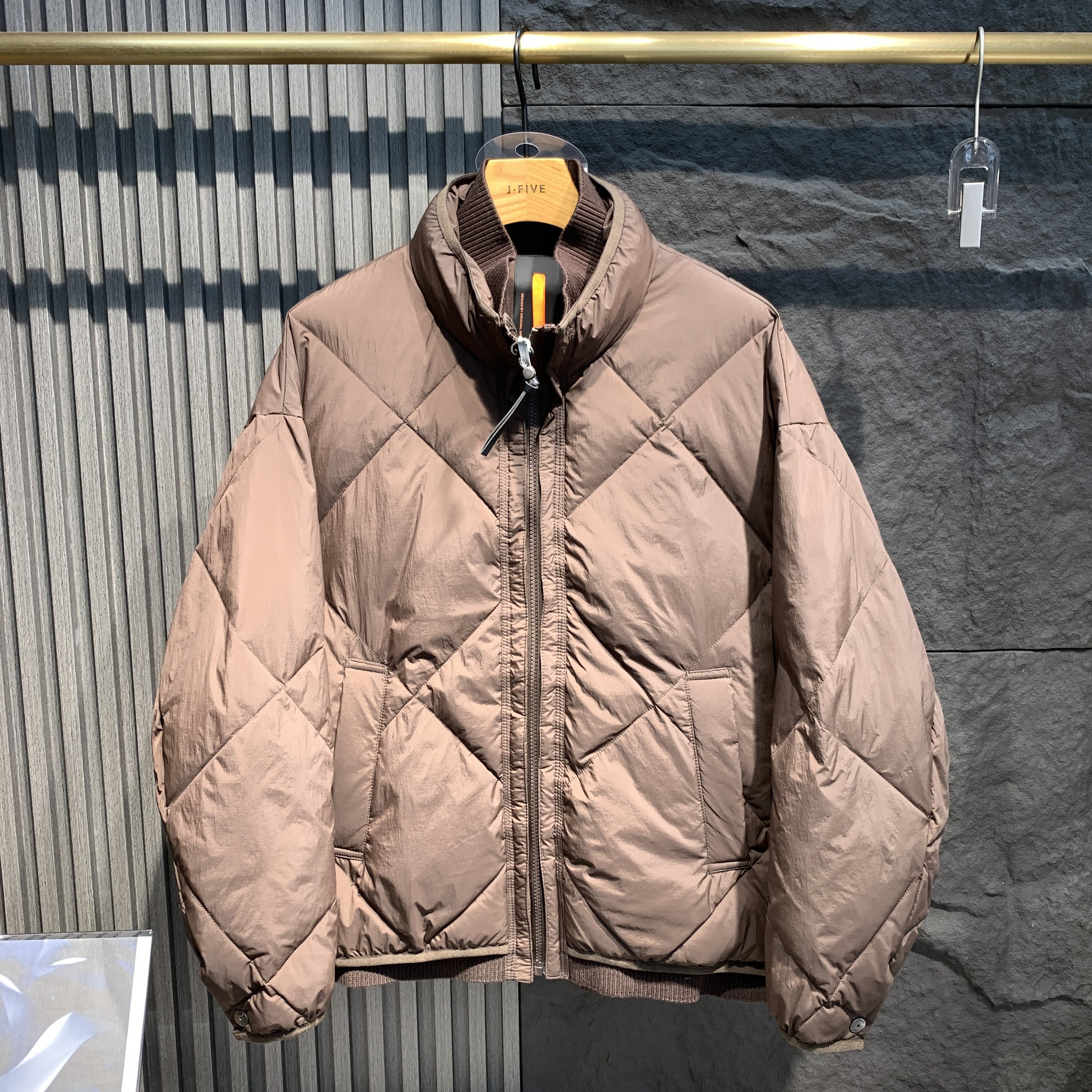 美式新款羽绒服男冬季立领保暖加厚男士工装痞帅夹克外套冬装上衣