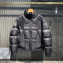 2025秋冬季新款潮流短款羽绒服男黑色立领拉链保暖加厚外套冬装