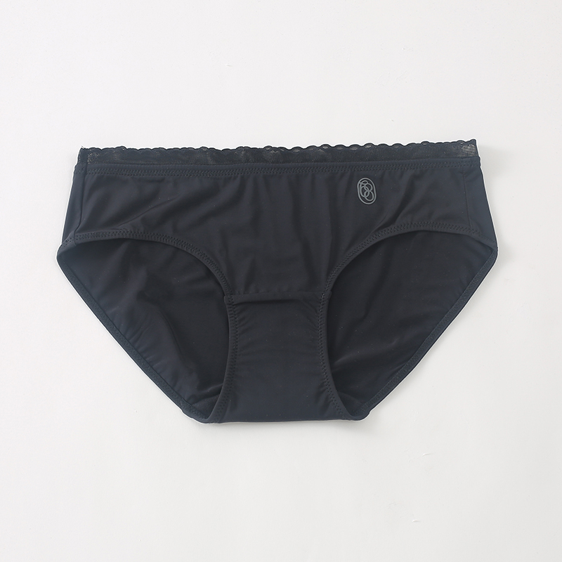 【5条119】6IXTY8IGHT 68专柜正品新款黑色冰丝三角内裤女PT14621
