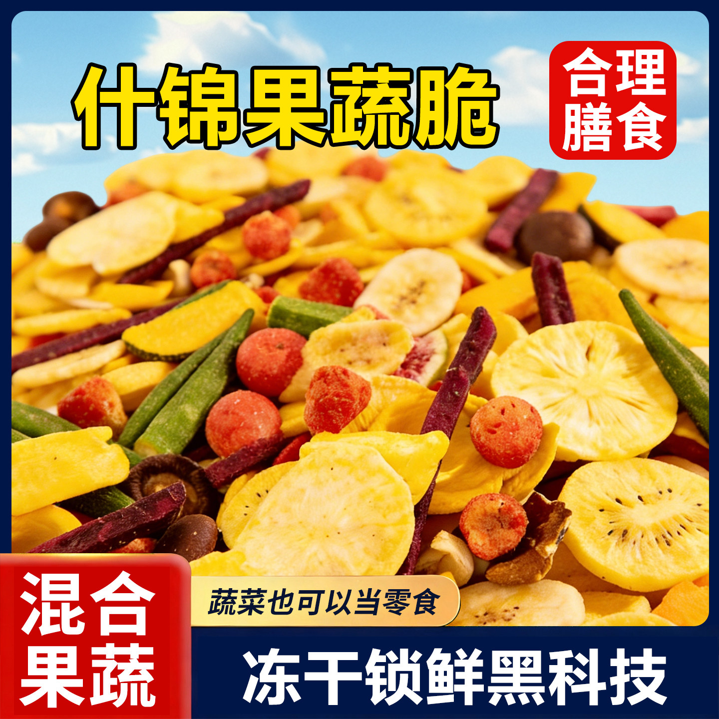综合果蔬脆蔬菜干9混合什锦水果干孕妇儿童冻干零食休闲年货食品