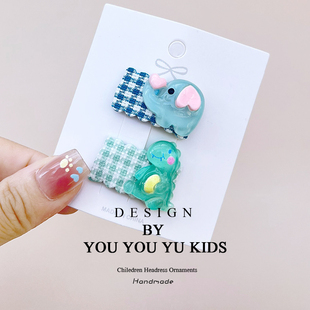 宝宝发饰小发夹迷你婴儿小恐龙发夹可爱发卡汗毛夹胎毛夹不伤发