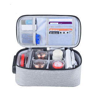 印章包收纳包印章收纳盒公章盒银行证件文件家庭资料卡包家用带锁手提便携式公章盒子收纳袋票据包印章箱防水