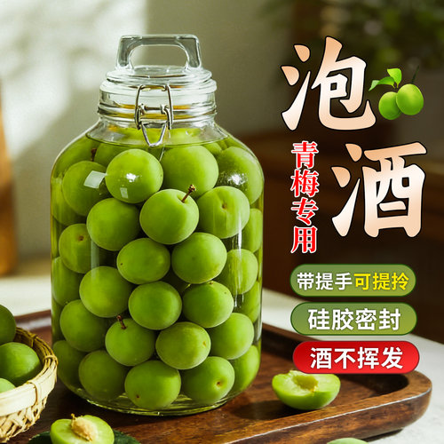 青梅杨梅泡酒专用玻璃瓶