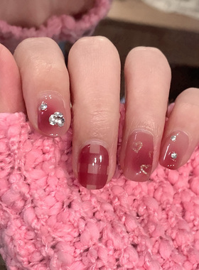 BYZHENZI STORE【草莓布雷】甜蜜风暴可爱俏皮显白持久甲油膜