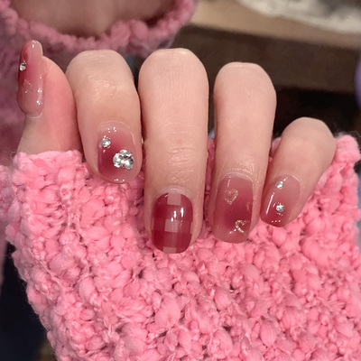 BYZHENZI STORE【草莓布雷】甜蜜风暴可爱俏皮显白持久甲油膜