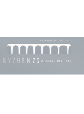 【雾霾灰蓝】纯色雾霾灰蓝色高级气质美甲贴