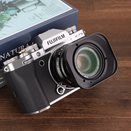 号歌 富士23f2遮光罩 xf23mm/f2 XC 35mm F2遮光罩 XT3相机配件
