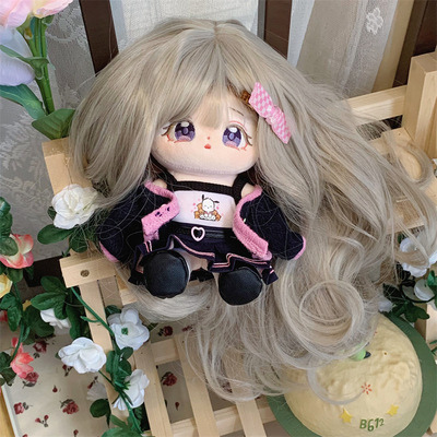 实拍20CM厘米棉花娃发
