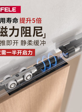 海福乐移门吊轮磁阻尼双向缓冲