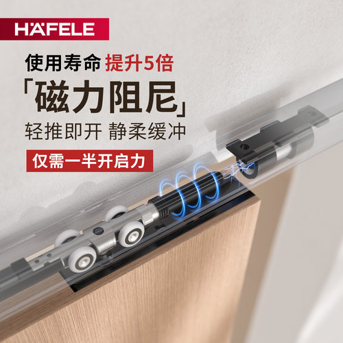 海福乐移门吊轮磁阻尼双向缓冲