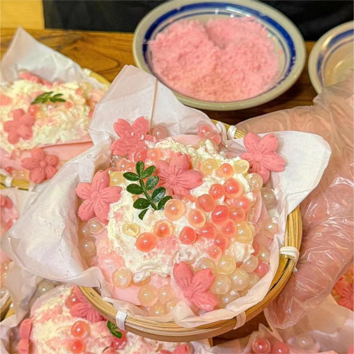 奶豆腐竹筐 奶冻冻豆花竹篮子防水放油白色垫纸 奶豆腐竹篮子