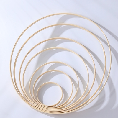 竹圈圆环形幼儿园环创小中大号花灯风铃手工编织diy8-50CM