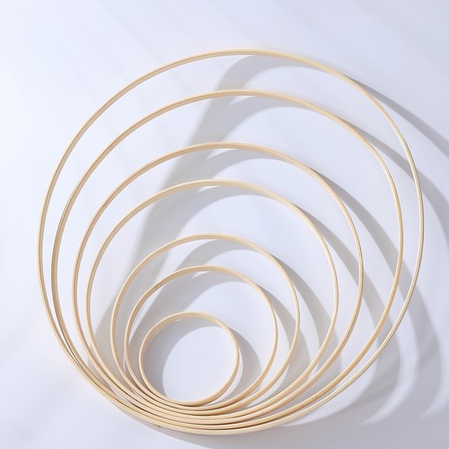 竹圈圆环形幼儿园环创小中大号花灯风铃手工编织diy8-50CM