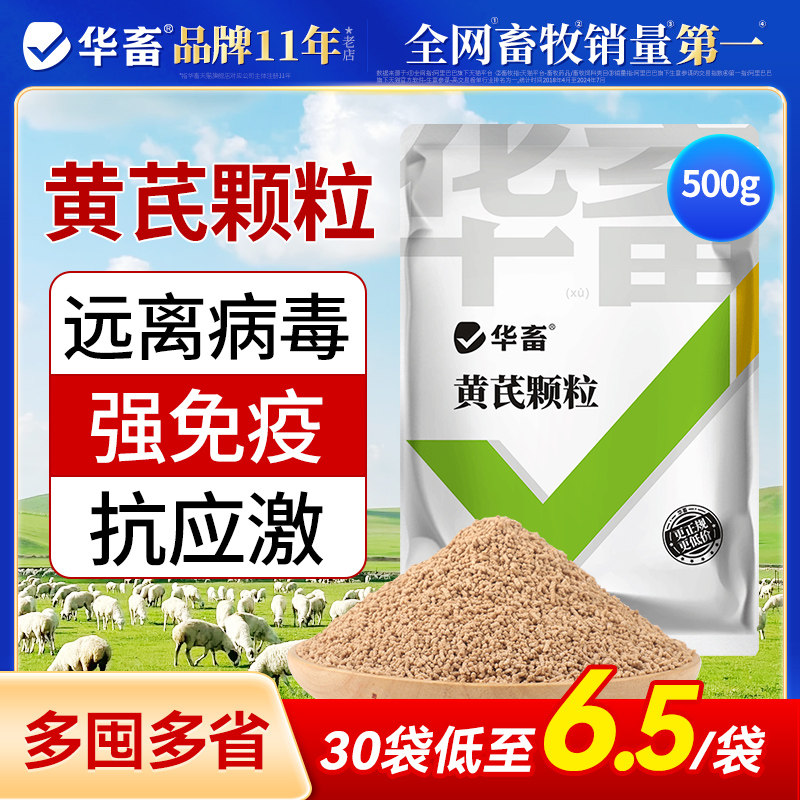 华畜黄芪多糖兽用颗粒多维提取物猪牛羊鸡鸭鹅用黄芪兽用可溶性粉