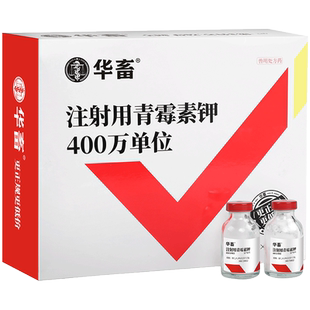 华畜兽药兽用青霉素钾正品400万注射用青霉素猪牛羊鸡兔抗菌消炎