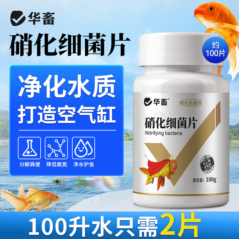 华畜硝化细菌鱼缸用专用胶囊净水剂活菌干粉水质稳定净化水族鱼用