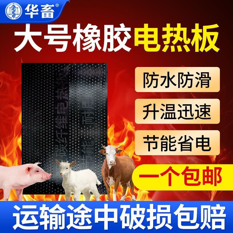 华畜兽用橡胶电热板仔猪小羊电热板养殖保暖垫恒温保温电加热板DB