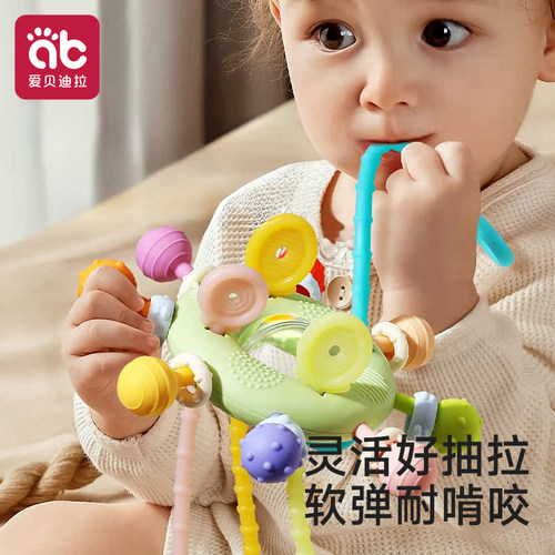 抽抽乐婴儿早教玩具抓握训练