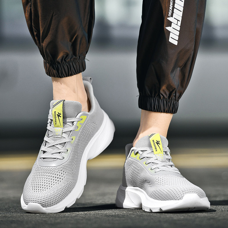 双星2023春夏新款运动男鞋超轻镂空透气韩版时尚百搭潮流跑步鞋