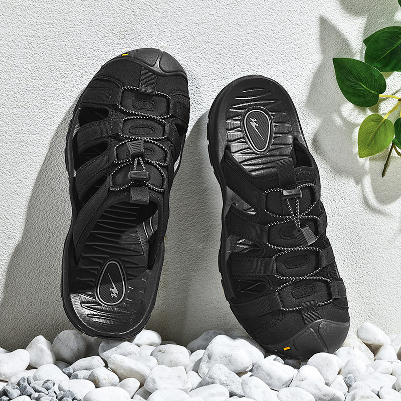 双星包头凉拖鞋男夏季外穿涉水溯溪鞋男士户外防滑懒人沙滩拖鞋子
