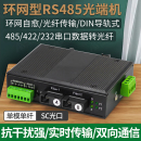 环网型数据光端机RS485 阿卡斯 RS422 RS232光纤收发器串口数据转光纤延长器传输器SC光口