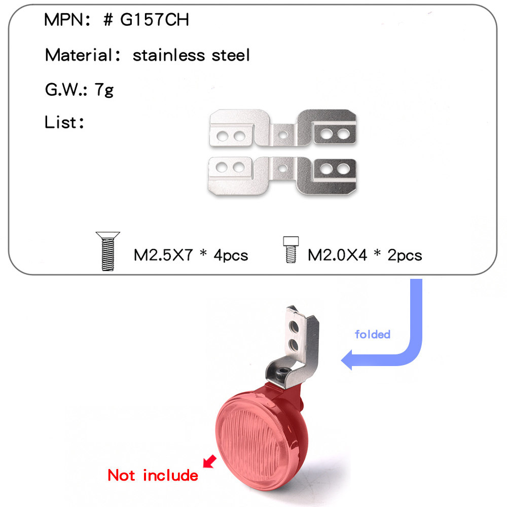 전등갓 시뮬레이션 오프로드 검색 헤드라이트 노란색 안개등 G157MW|Y가 있는 GRC 17MM 직사각형 스포트라이트