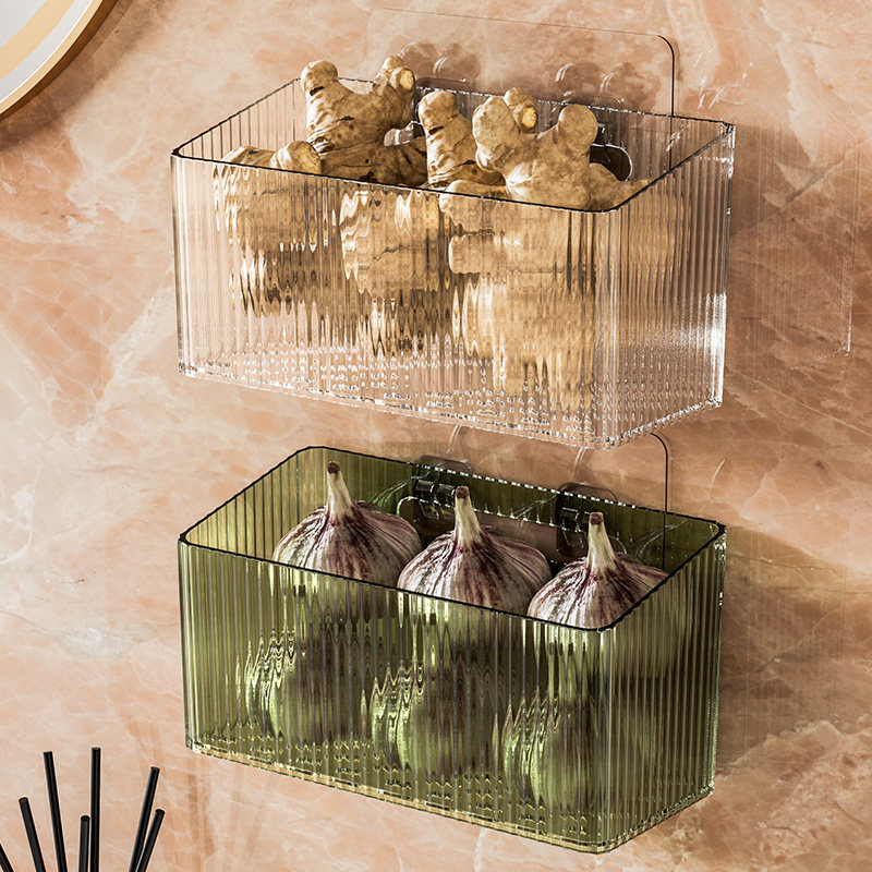 葱姜蒜收纳盒壁挂式放生姜大蒜
