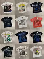 Vale Forever Gridiron Bling Tee Rhinestone Patchwork Trendy Brand Washed Vintage Short-Sleeve T-Shirt