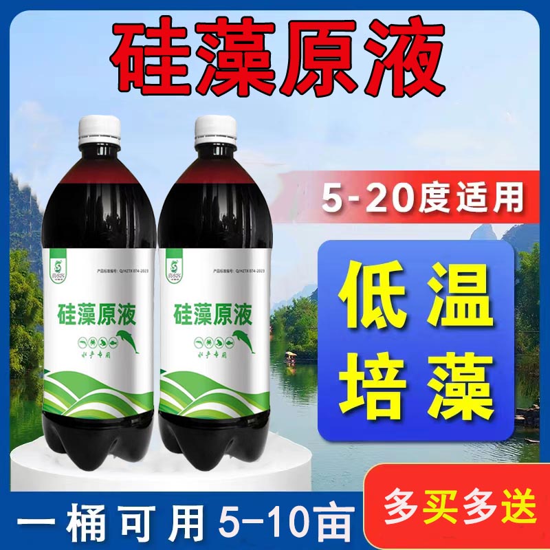 硅藻原液水产养殖小球藻肥水膏鱼虾蟹肥水稳定型活硅藻低温硅藻液