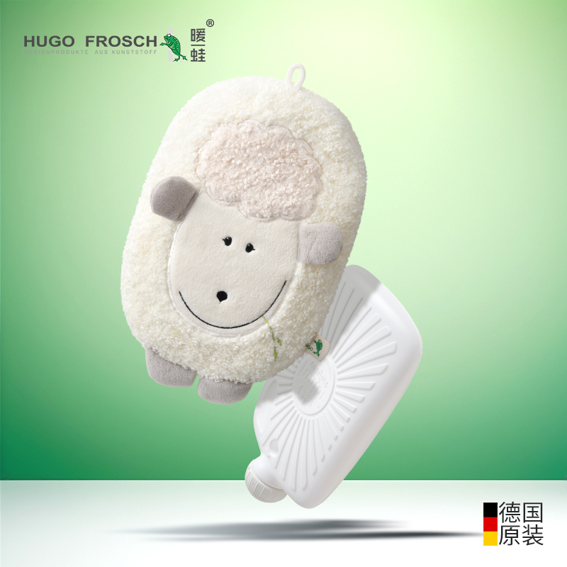 德国HUGO进口情趣玩偶款热水袋注水暖手袋保暖冷热敷肚子大号可爱